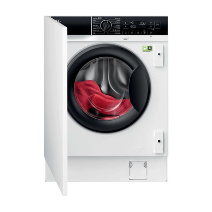 Built-in washing machine AEG L8FBE48SCI, front view