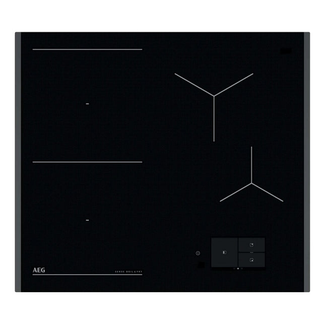 Черная индукционная варочная панель с Hob2Hood AEG TH64IB30FB