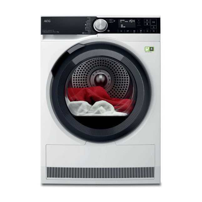 Белая сушильная машина с тепловым насосом AEG TR9586CE
