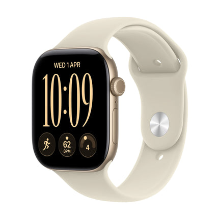 Apple Watch Series 12 GPS 42mm Aluminium Light Gold, priekšpuse