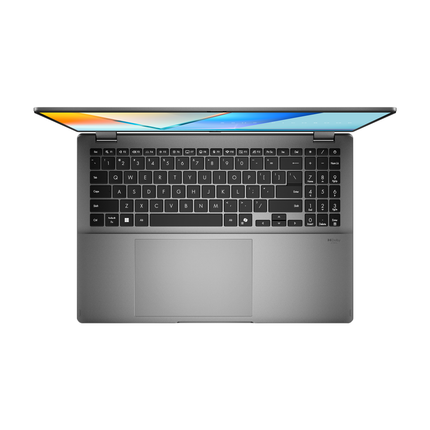 ASUS Vivobook 16 Flip Matte Gray, slīpi