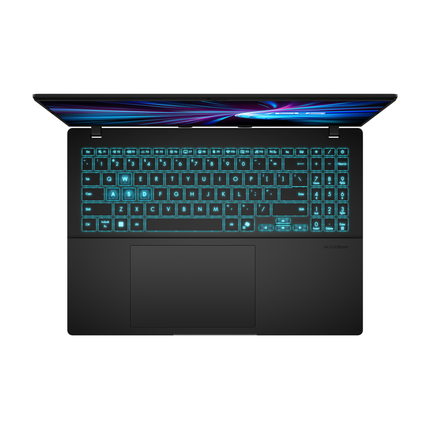ASUS V16 V3607VM black, angled view, image 4