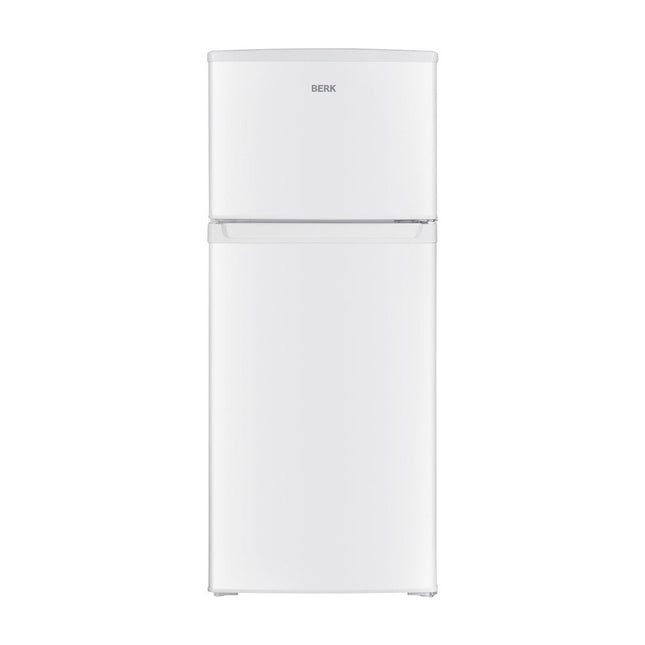 Balts ledusskapis ar saldētavu augšā Berk BRD-125 W