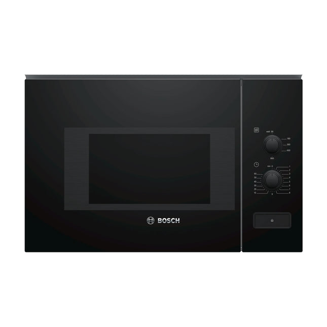 Melna iebūvējamā mikroviļņu krāsns Bosch BFL520MB0