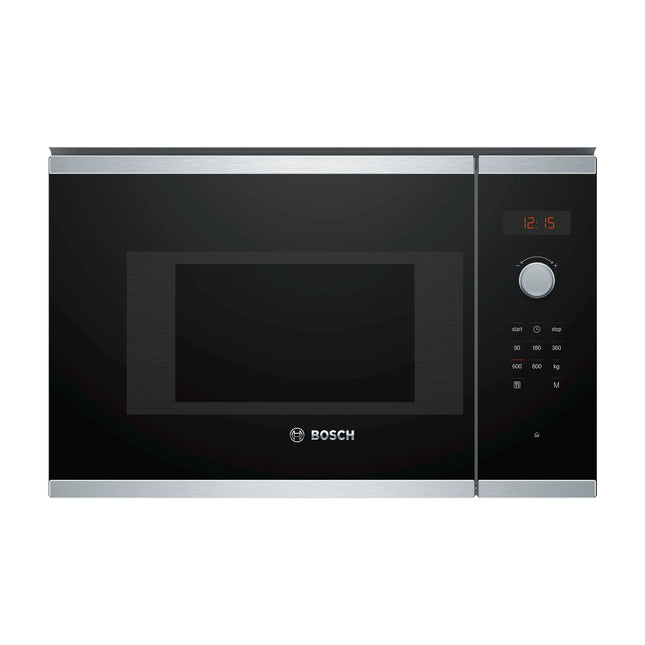 Nerūsējošā tērauda iebūvējamā mikroviļņu krāsns Bosch BFL523MS0