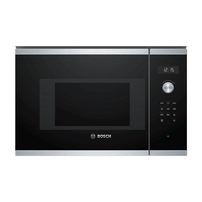 Nerūsējošā tērauda iebūvējamā mikroviļņu krāsns Bosch BFL524MS0