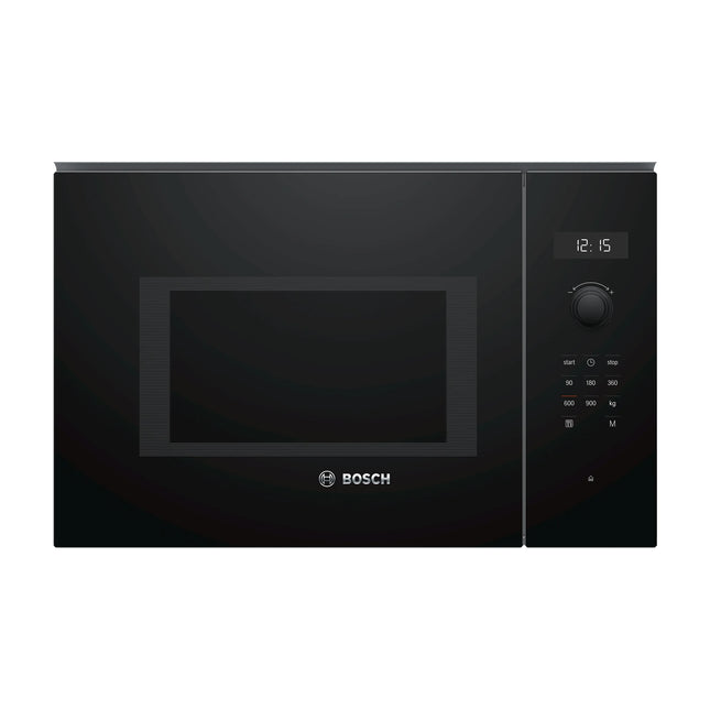 Melna iebūvējamā mikroviļņu krāsns Bosch BFL554MB0