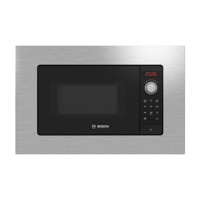 Nerūsējošā tērauda iebūvējamā mikroviļņu krāsns Bosch BFL623MS3