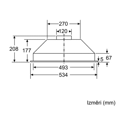 Bosch DLN53AA70 Iebūvējamais tvaika nosūcējs, image 5