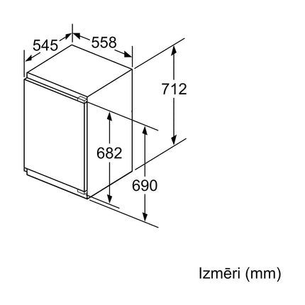 Bosch GIV11AFE0 Iebūvējamā saldētava, image 5