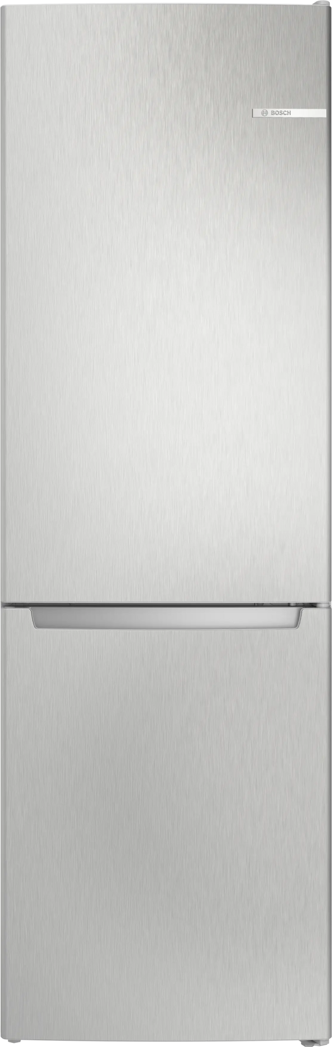 Nerūsējošā tērauda ledusskapis ar saldētavu apakšā Bosch KGN36NLEA