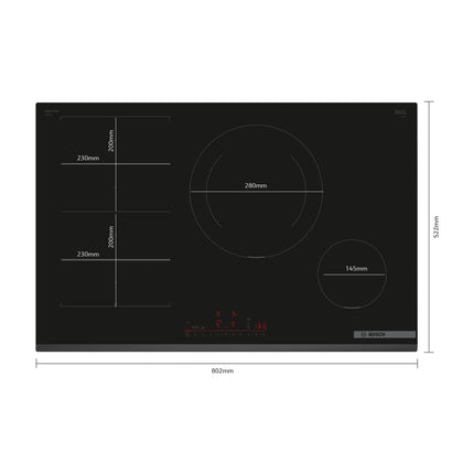 Bosch PXE831HC1E Iebūvējamā plīts virsma, 4. attēls