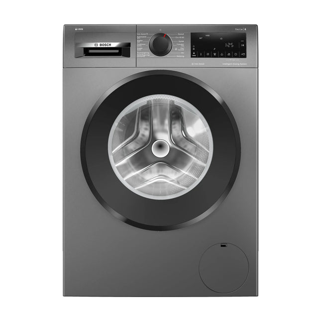 Pelēka veļas mašīna Bosch WGG244RFSN