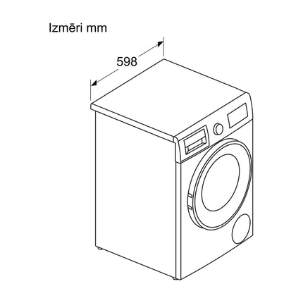 Bosch WNA134L0SN Veļas mašīna ar žāvētāju, image 2