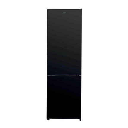 Black bottom-freezer refrigerator Candy CCG3L517EB, front view