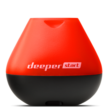 Deeper Start Smart Fishfinder melns un oranžs, priekšpuse