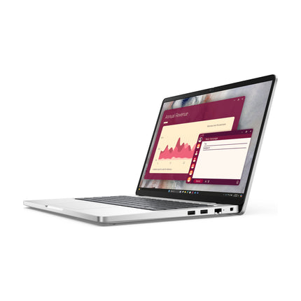 Dell Pro 14 PC14250 Platinum, angled view, image 3