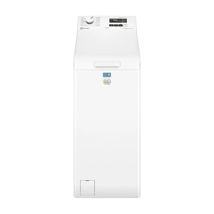 Белая стиральная машина с вертикальной загрузкой Electrolux EW6T127E, вид спереди