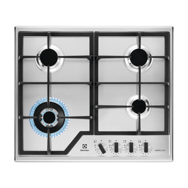 Nerūsējošā tērauda gāzes virsma Electrolux KGS64362XX