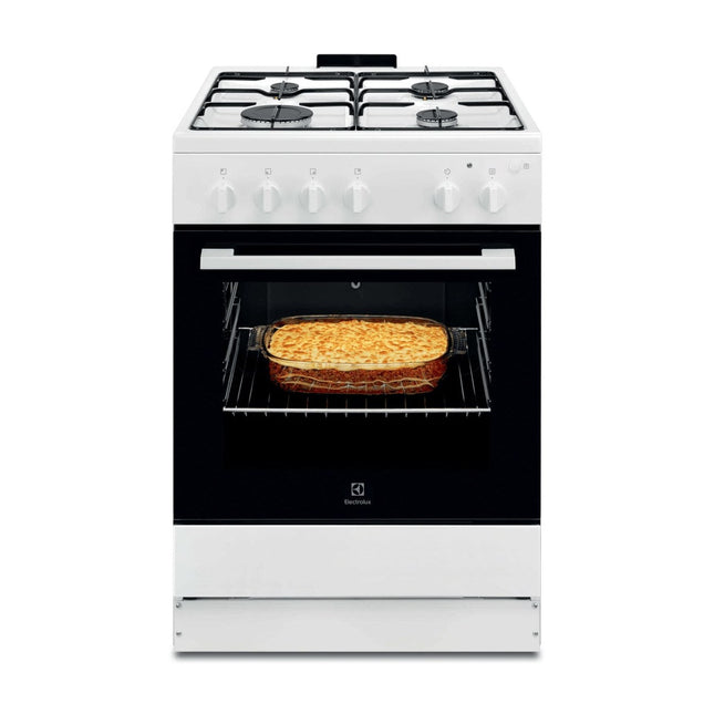 Balta gāzes plīts Electrolux LKG604012W