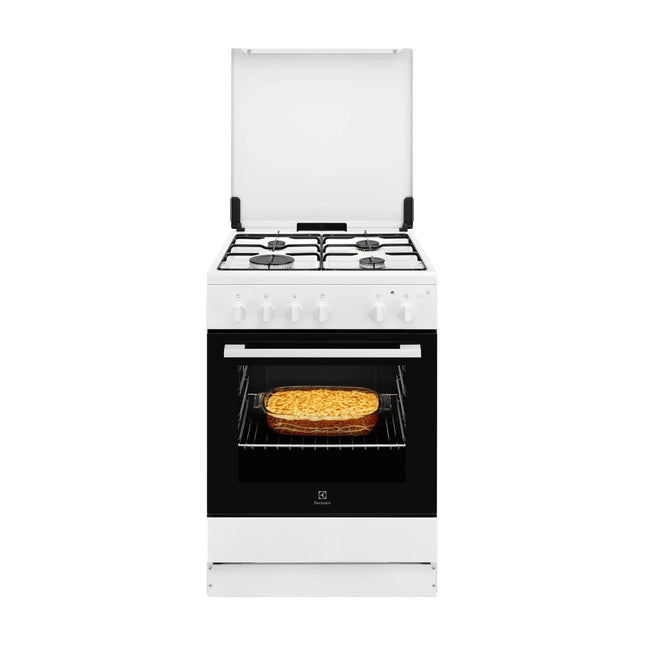 Balta gāzes plīts Electrolux LKG604017W