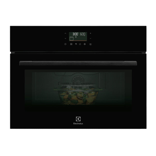 Black compact oven with microwave function Electrolux LVK7E06GZ