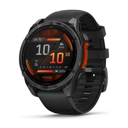 Garmin Fenix 8 47mm AMOLED Slate, front view