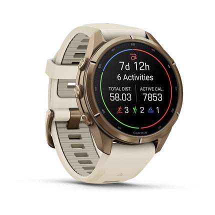 Garmin fēnix 9 Pro inReach 43 mm Autumn Gold, slīpi