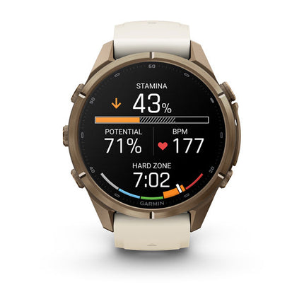 Garmin fēnix 9 Pro inReach 43 mm Autumn Gold, detaļa