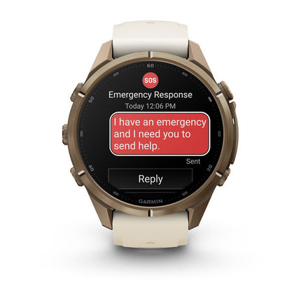 Garmin fēnix 9 Pro inReach 43 mm Autumn Gold, detaļa, 6. attēls