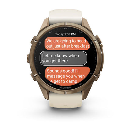 Garmin fēnix 9 Pro inReach 43 mm Autumn Gold, detaļa, 7. attēls
