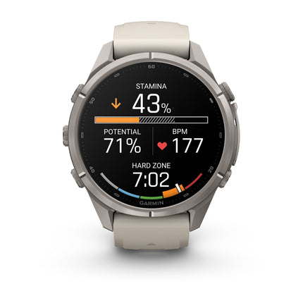 Garmin Fenix 9 Pro 43mm inReach Titanium Fog Gray, detaļa