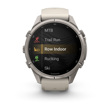 Garmin Fenix 9 Pro 43mm inReach Titanium Fog Gray, detaļa, 6. attēls