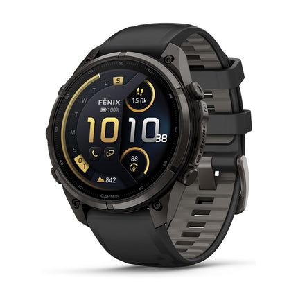 Garmin Fenix 9 Pro 47mm inReach Carbon Gray DLC Titanium, priekšpuse