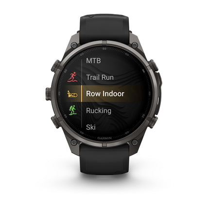 Garmin Fenix 9 Pro 47mm inReach Carbon Gray DLC Titanium, detaļa, 4. attēls