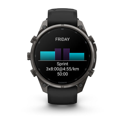 Garmin Fenix 9 Pro 47mm inReach Carbon Gray DLC Titanium, detaļa, 7. attēls