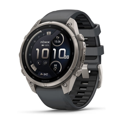 Garmin Fenix 9 Pro 47mm inReach Titanium Graphite, front view
