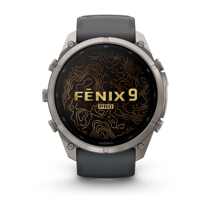 Garmin Fenix 9 Pro 51mm inReach Titanium Graphite, вид под углом