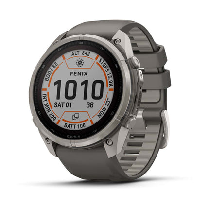 Garmin fēnix 9 Pro Solar inReach 51 mm Titanium, priekšpuse