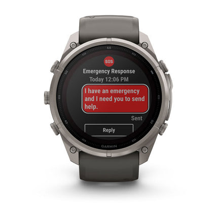 Garmin fēnix 9 Pro inReach Solar 51 mm Titanium Pebble Gray/Silver Gray, detaļa, 7. attēls