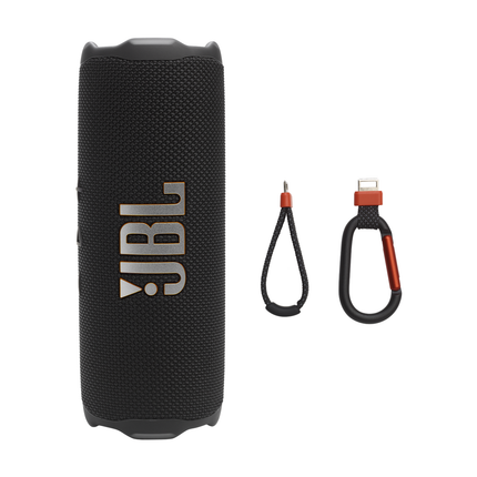 JBL Flip 7 черный, вид под углом