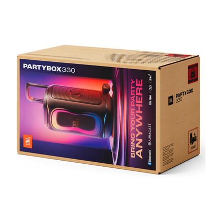 JBL PartyBox 330 melns, iepakojums