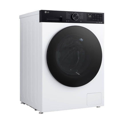LG F4X5011TKB washing machine, view from the left side at an angle