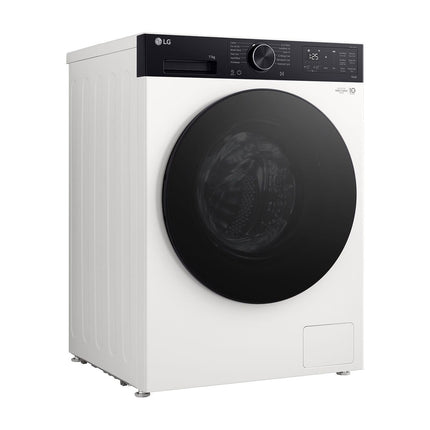 LG F4X5511THB washing machine, view from the left side at an angle