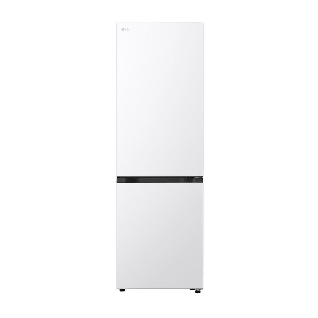 White bottom-freezer refrigerator LG GBBS514CSW