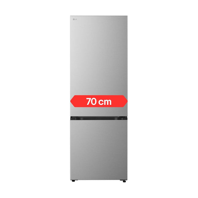 Silver bottom-freezer refrigerator LG GBBW726CPY