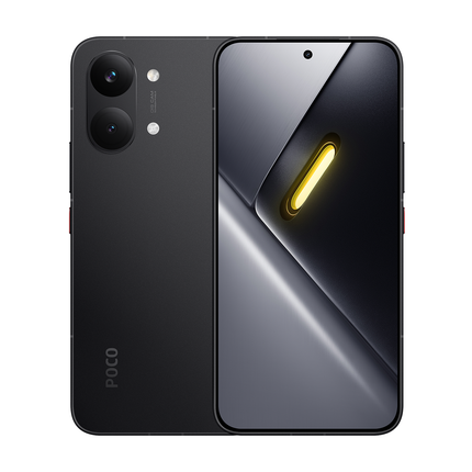 POCO X8 Pro Max black, front and back