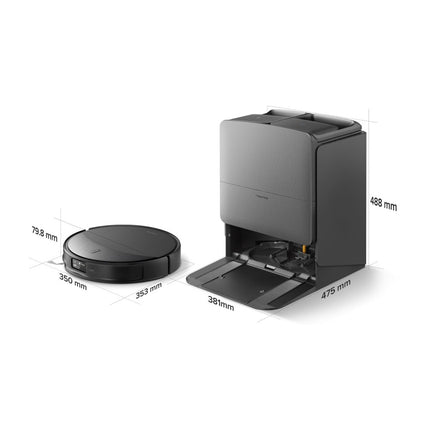 Roborock Saros 20 black, front view, image 3