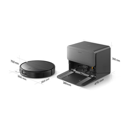 Roborock Saros 20 RDS melns, priekšpuse