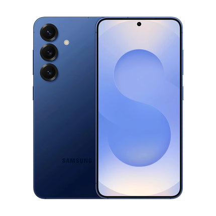 Samsung Galaxy S25 tumši zils, priekšpuse un aizmugure